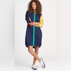 POLO Ralph Lauren Colorblock Dress with Pockets